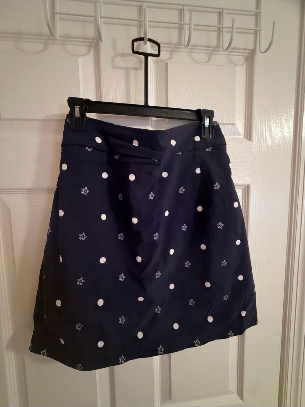 Navy Polka Dot A-Line Skort- Women's
